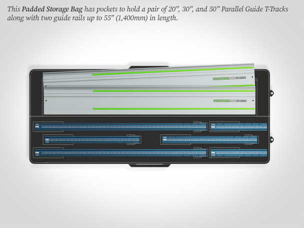 Padded Storage Bag for Parallel Guides & Guide Rails Up to 55"
