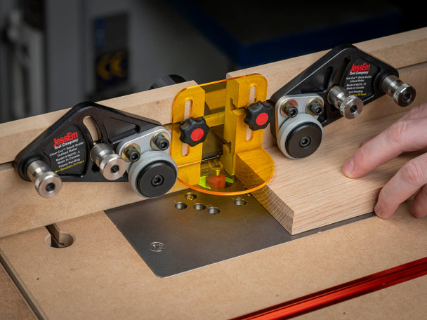 JessEm Clear-Cut Stock Guides - Installed on TSO Router Table Extension for MFT (Sold Seperately)