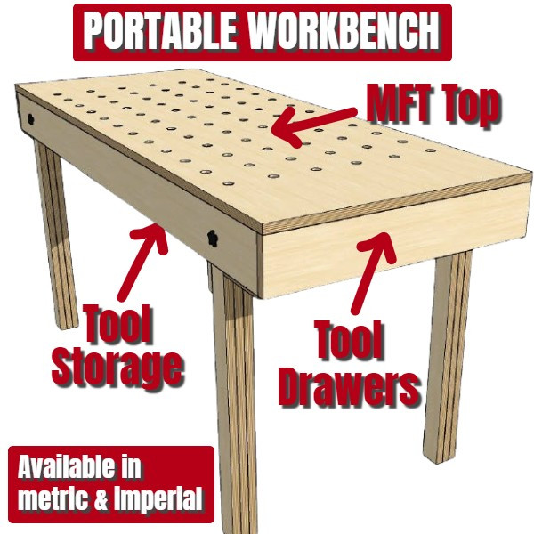 Portable Workbench Plans by MWA Woodworks