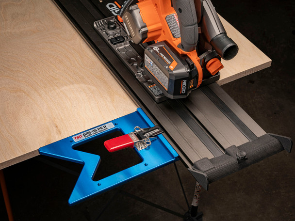 Perfectly balanced, the GRS-16 PE R can comfortably hang off your guide rail without fear of tipping or becoming unwieldy.