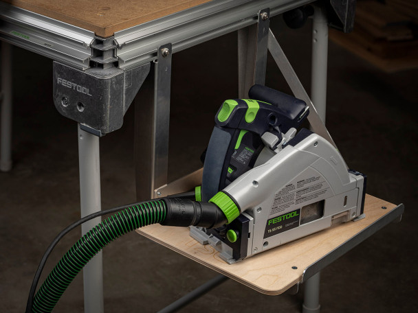 The MFT/3 Tool Shelf can be mounted on any side of your MFT/3, either in the inside or outside orientation as shown here.