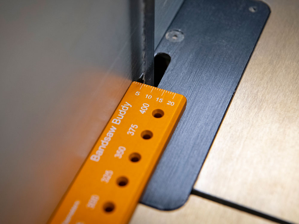 Use Bandsaw Buddy as a Thickness Gauge