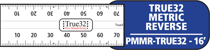 Depiction of True32 Metric Reverse Tape Measure