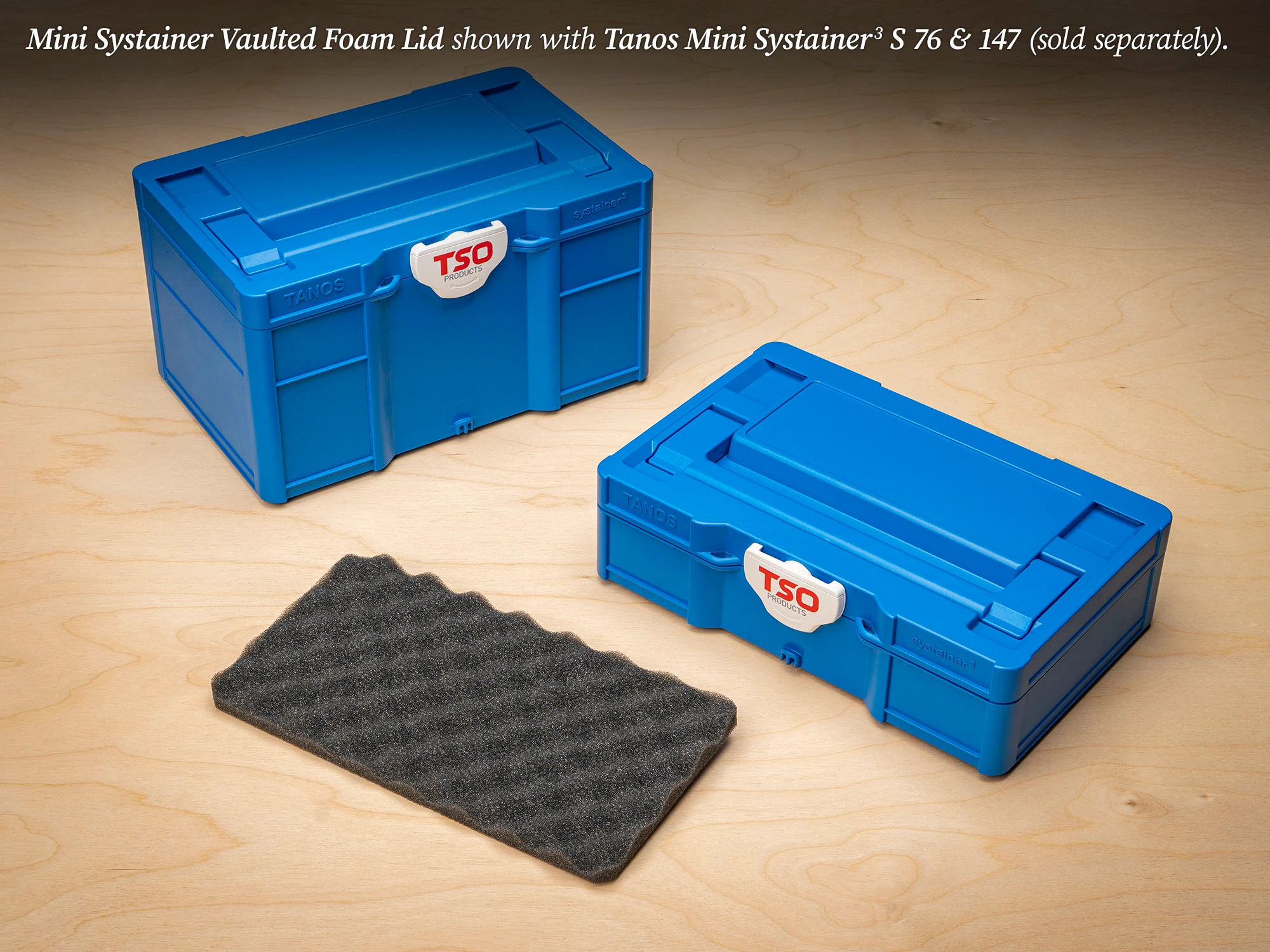 Fortnum & Mason スティルトン キャニスター ミニ3点セット Vaulted Foam Lid Insert for T-Loc and Systainer3 S Mini Systainers