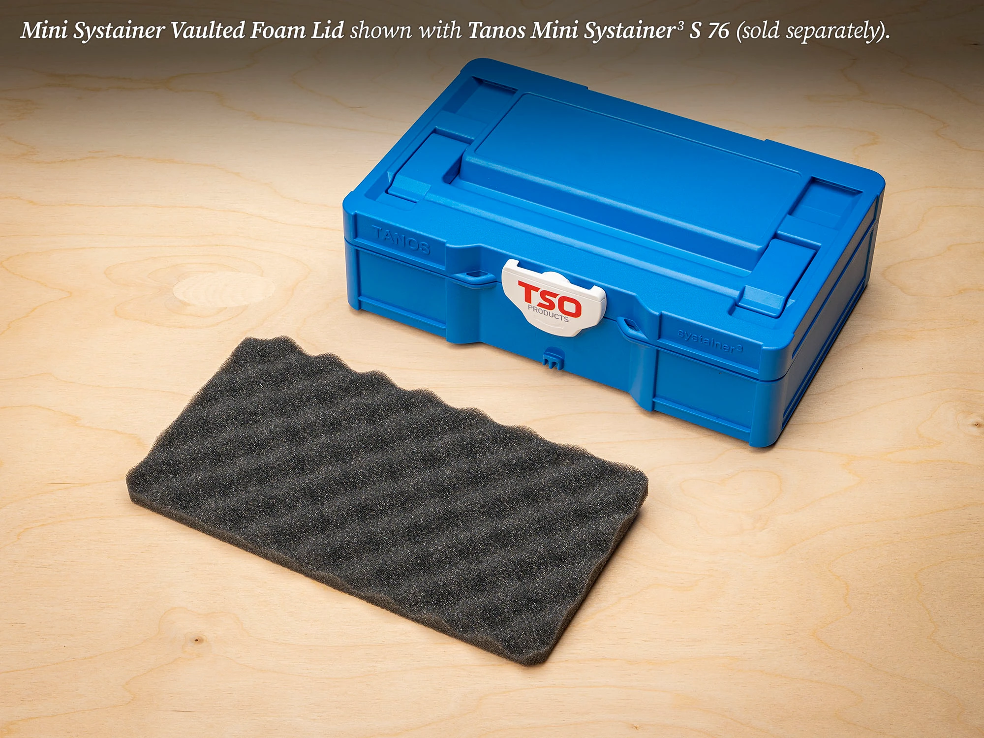 Vaulted Foam Lid Insert for T-Loc and Systainer3 S Mini Systainers