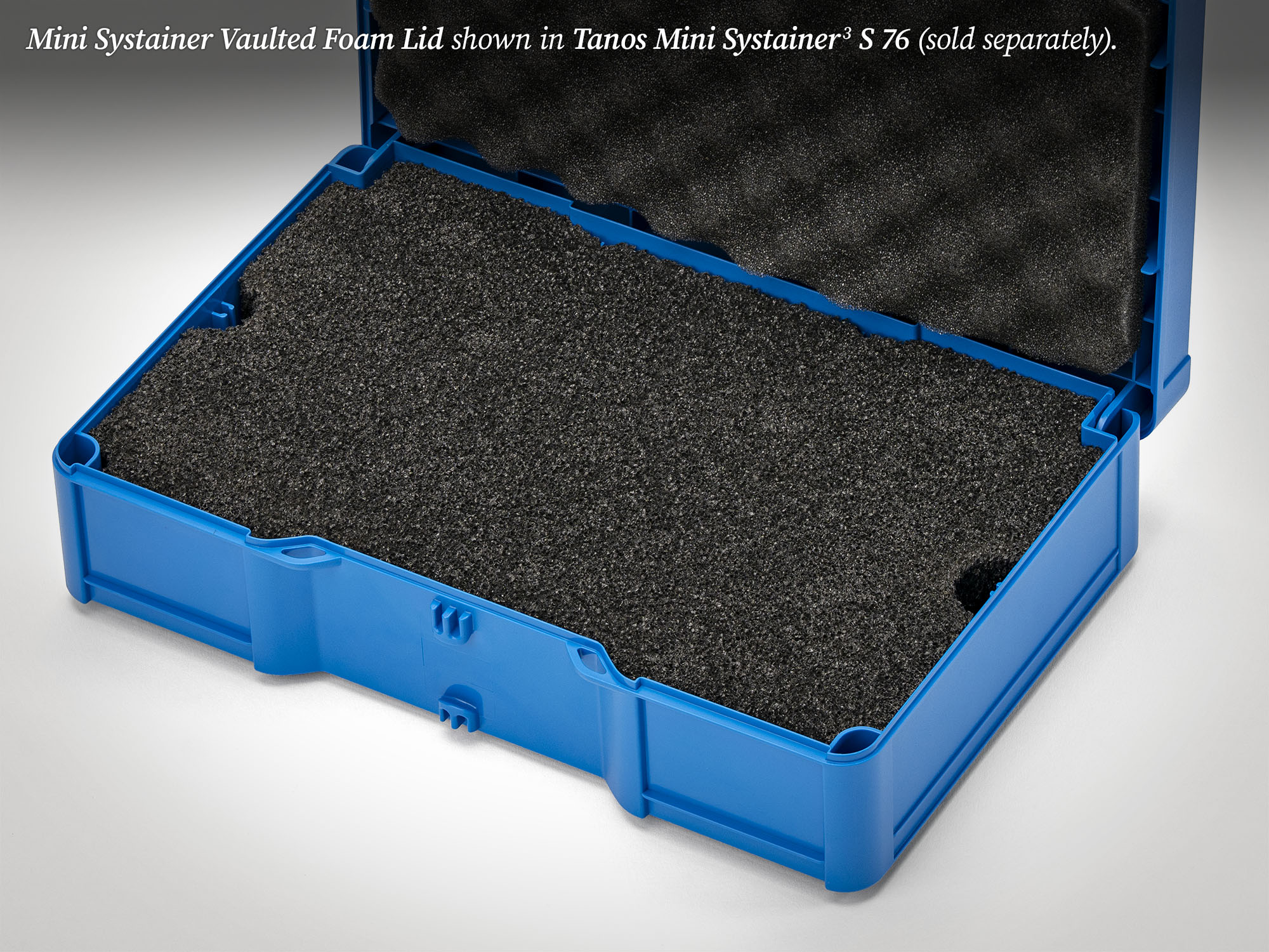Vaulted Foam Lid Insert for T-Loc and Systainer3 S Mini Systainers