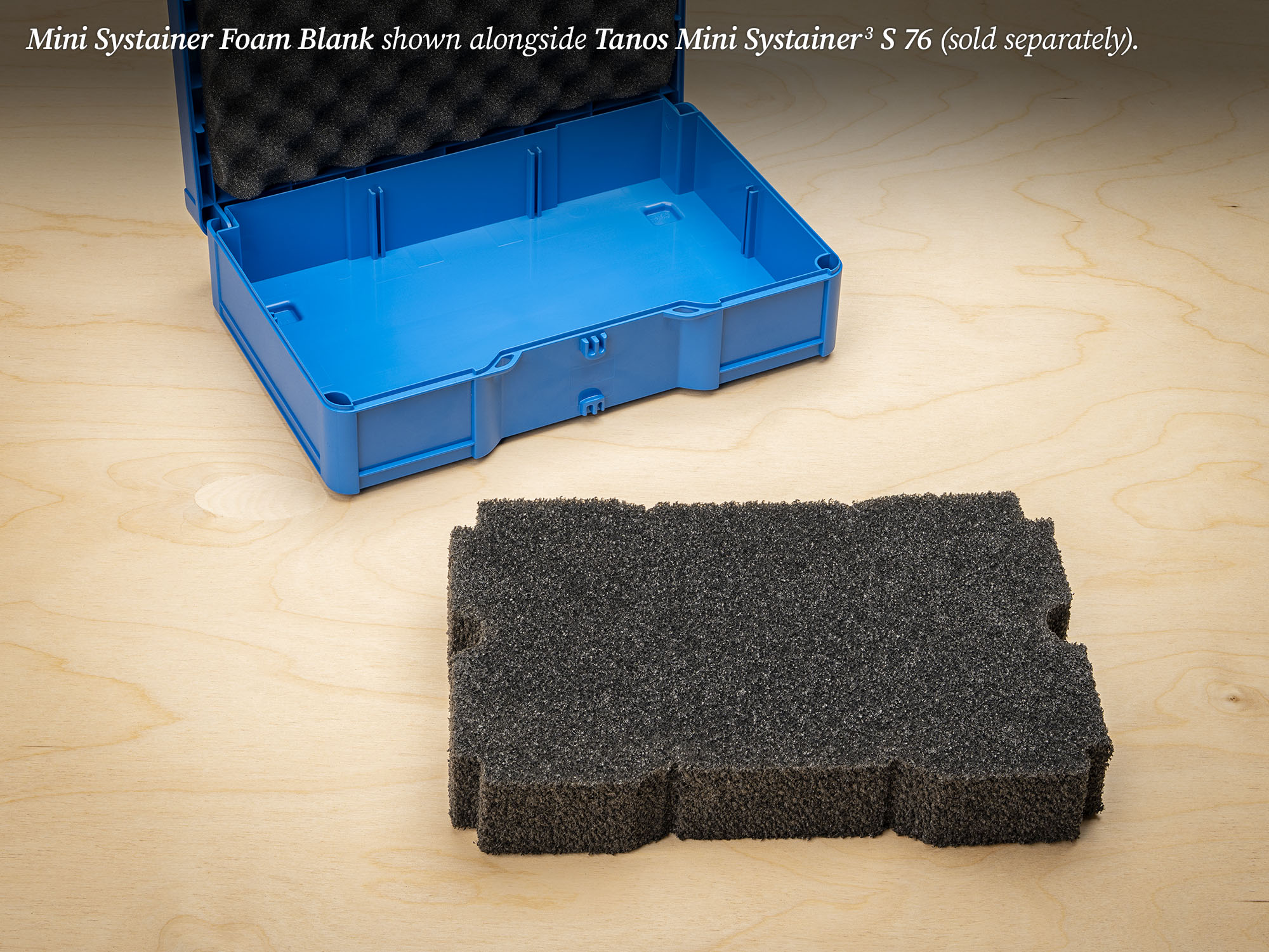 Blank Kaizen Foam Insert for Mini Systainer3 S 76 and S 147 | TSO