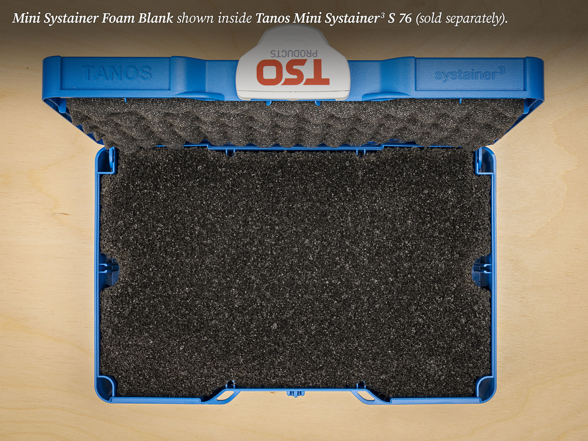 Blank Kaizen Foam Insert for Mini Systainer3 S 76 and S 147 | TSO
