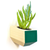 DISCONTINUED Sidecar Wall Planter - Ash and Emerald