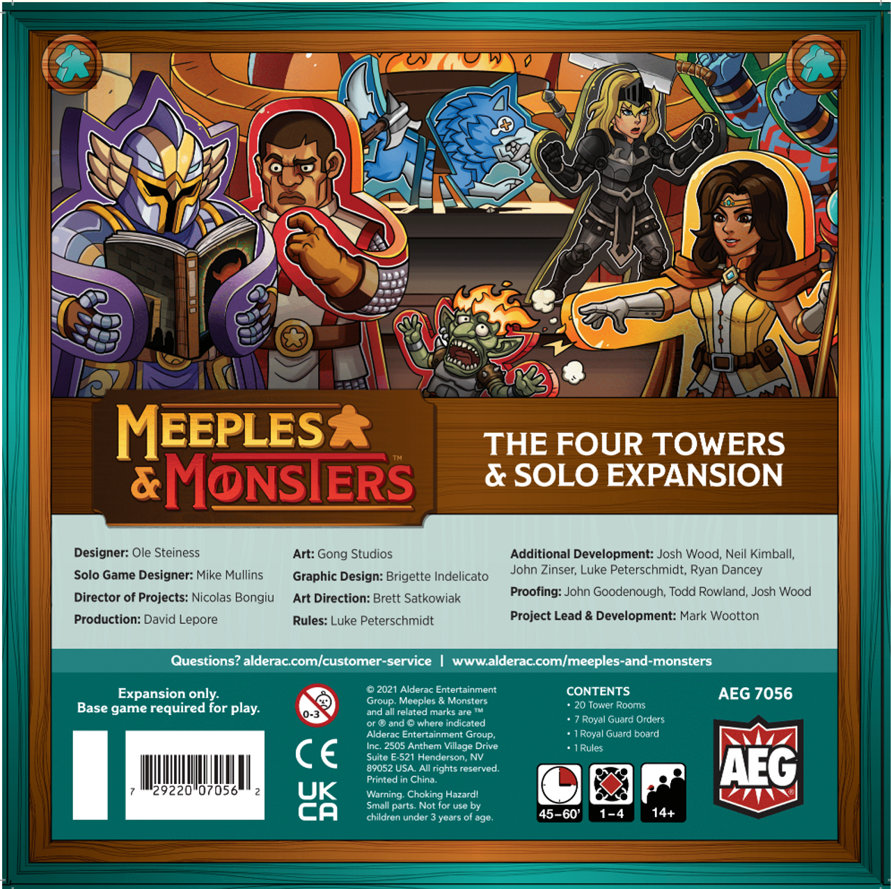 Meeples & Monsters: The Four Towers and Solo Expansion - Alderac