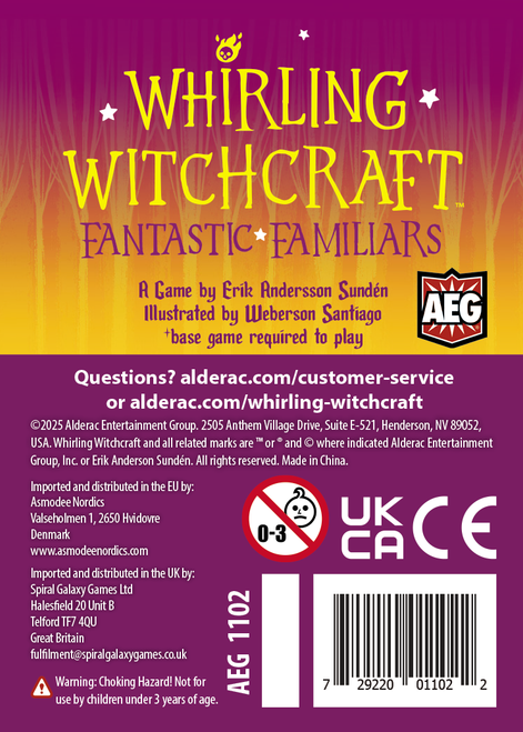 Whirling Witchcraft: Fantastic Familiars Micro Expansion