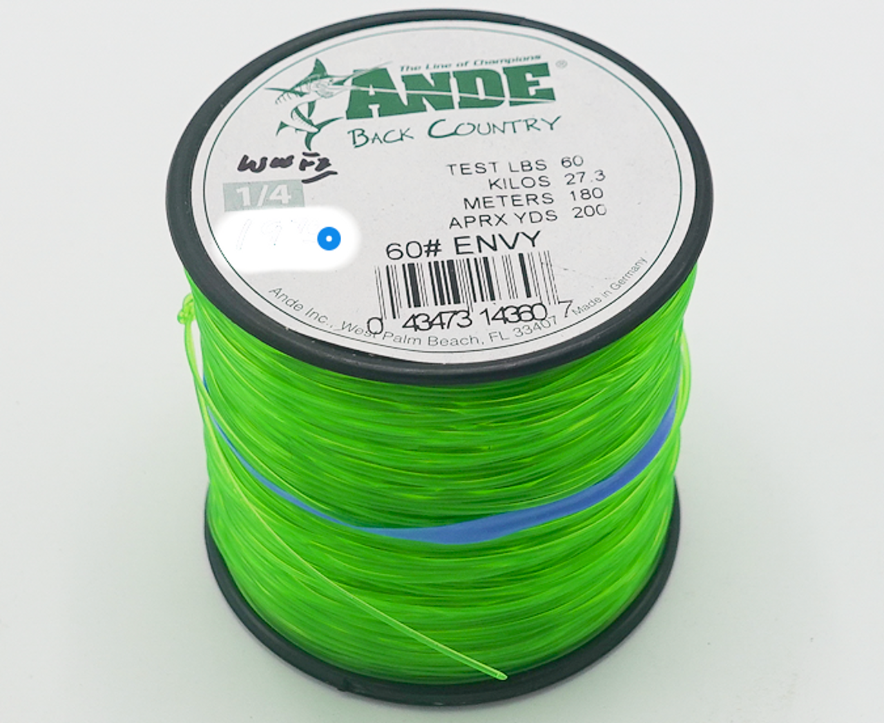 ANDE NYLON 1/4# - 60# TEST color