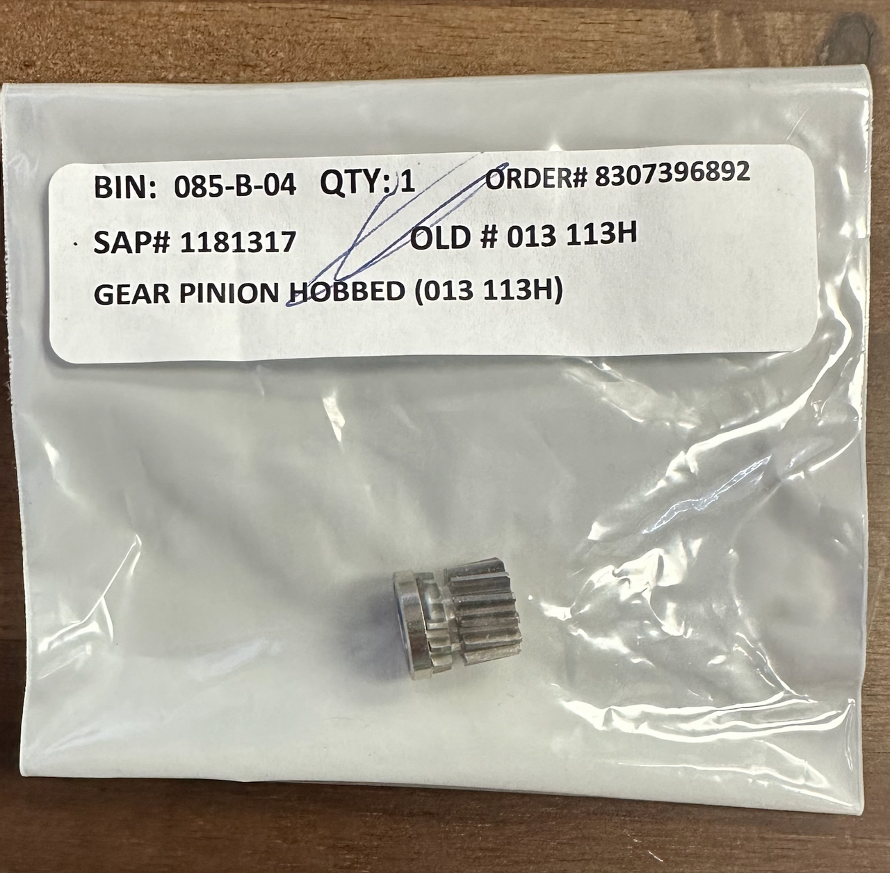 GEAR PINION HOBBED 013 113H