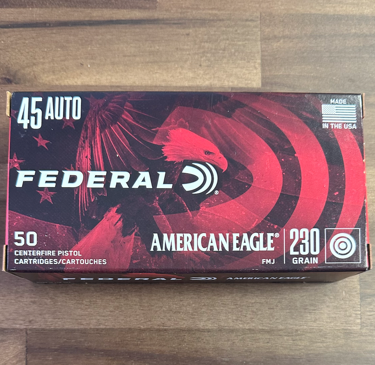 AMERICAN EAGLE 45auto FMJ 230gr 50rds