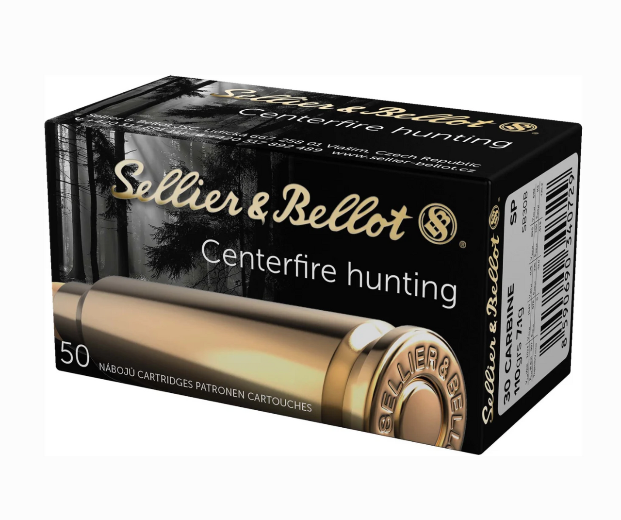 S&B 30CAR 110GR SP 50RD