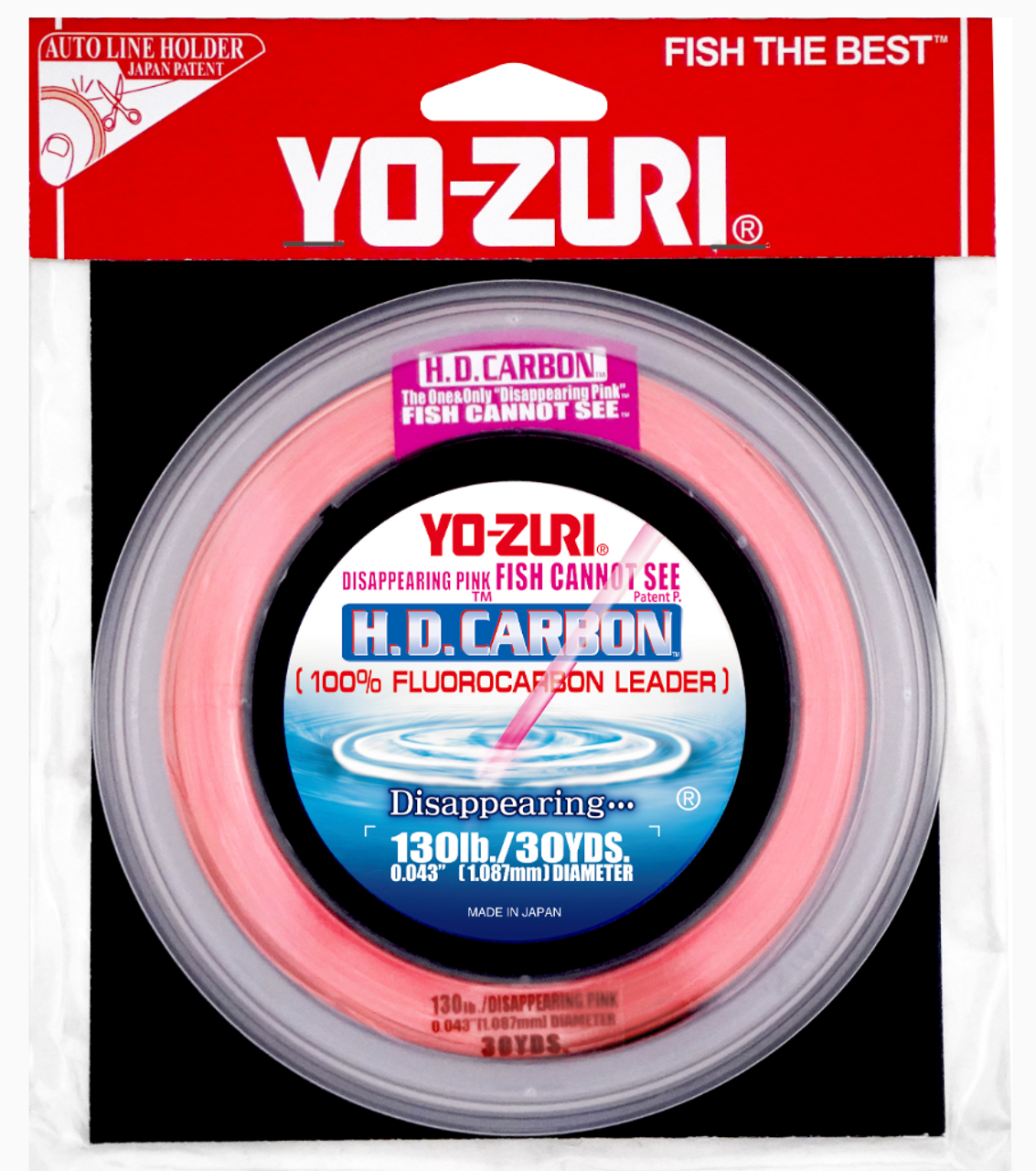 YO-ZURI H.D. CARBON DISAPPEARING PINK FLUOROCARBON