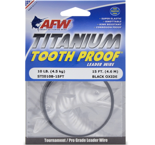 AFW TITANIUM TOOTH PROOF WIRE LEADER
