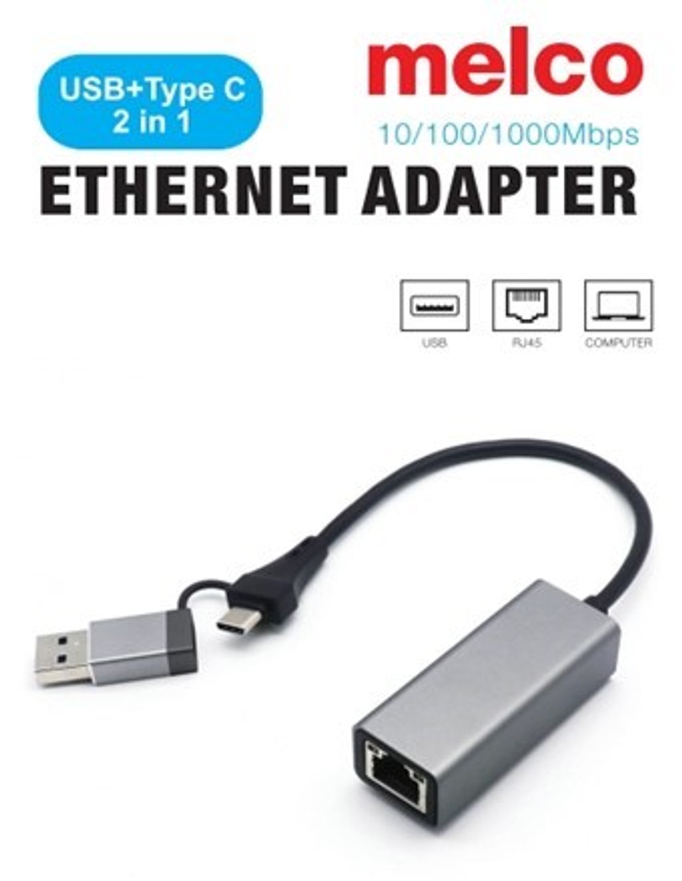 ADAPTER, USBA A/C TO ETHERNET