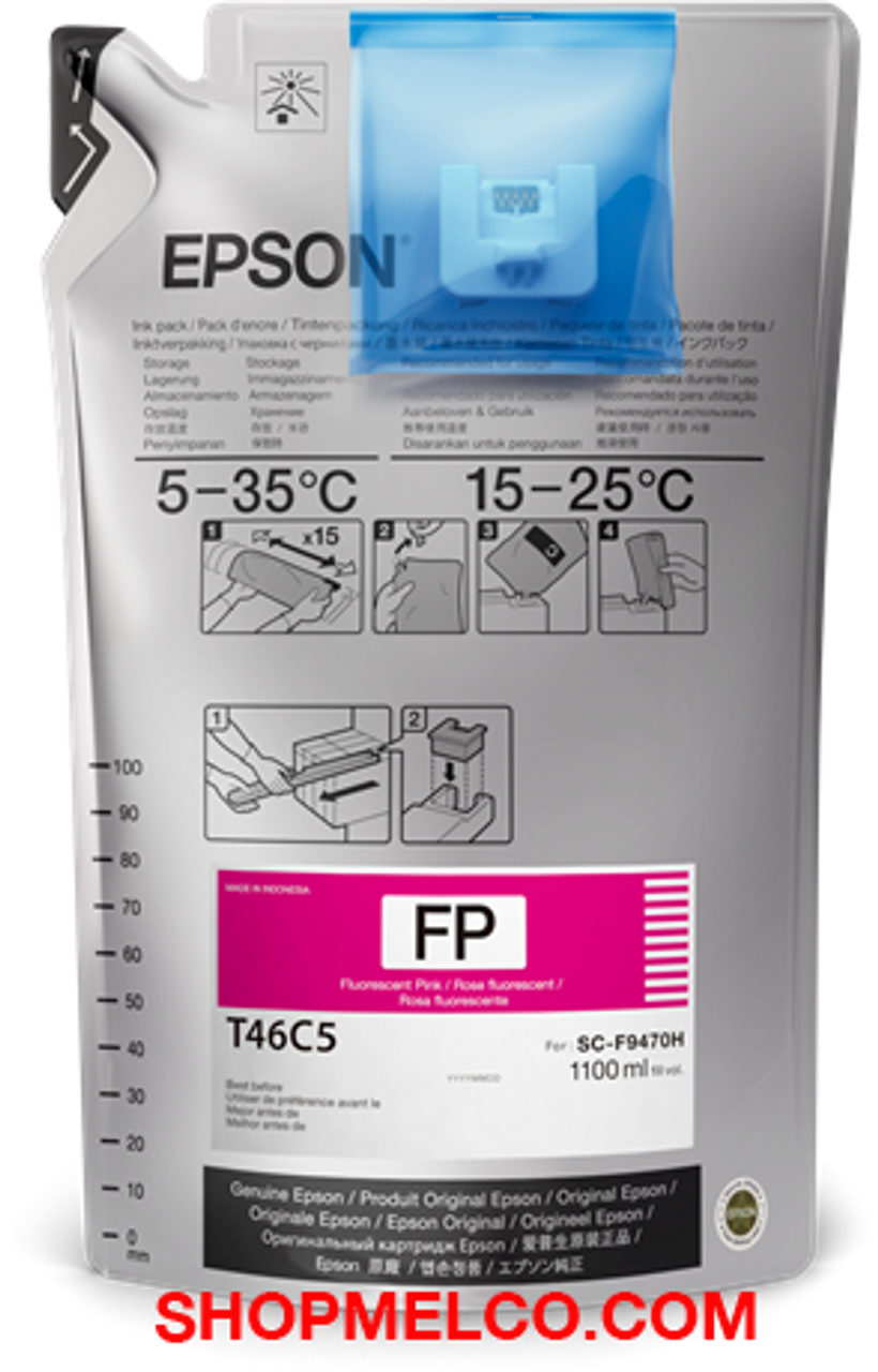 Epson Dye Sub Ink Fluorescent Pink 1 Liter (2 Pack)