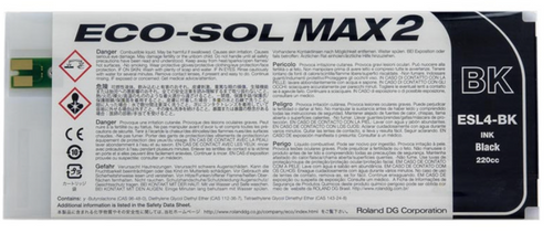 ECO-SOL MAX2 INK 220CC BLACK