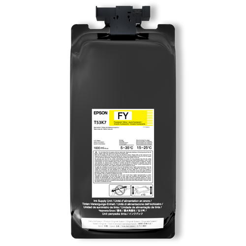 Epson T53K, 2 x 1,600 mL Flourescent Yellow UltraChrome DS Ink Packs