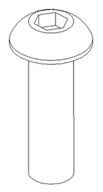 SCREW, BTN HD CAP, M5 X .8 X 1 2MM, ZINC SCREW, BTN HD CAP, M5 X .8 X 1 2MM, ZINC