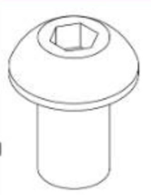 SCREW, BTN HD CAP, M2.5x0.45, BLACK OXIDE