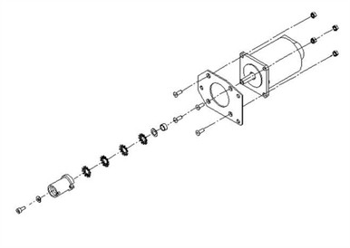 X-DRIVE MOTOR ASSEMBLY (X-MOTOR) - ShopMelco