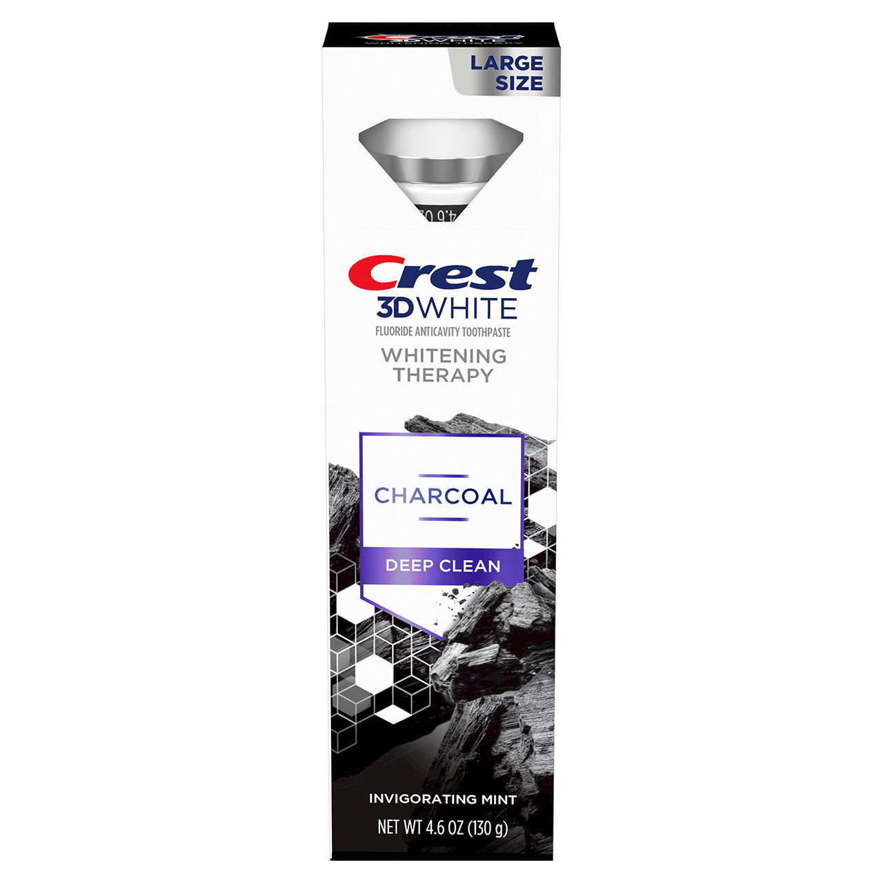 Crest Charcoal 3d White Toothpaste Whitening Therapy Ginger Oil Zesty MINT  4oz for sale online