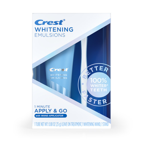 Crest Whitening Emulsions || Leave-on Teeth Whitening with Wand Applicator