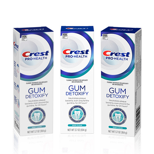 Crest Pro-Health Gum Detoxify, Deep Clean, 3-Count