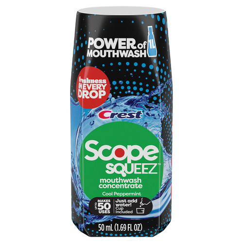 Crest Scope Squeez Concentrated Mouthwash, Peppermint