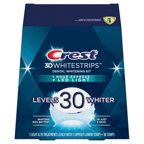 Crest 3DWhitestrips 1 Hour Express + LED Light