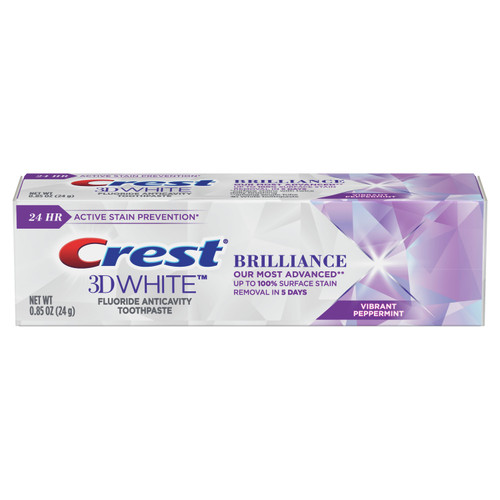 crest 3d white brilliance vibrant peppermint whitening toothpaste