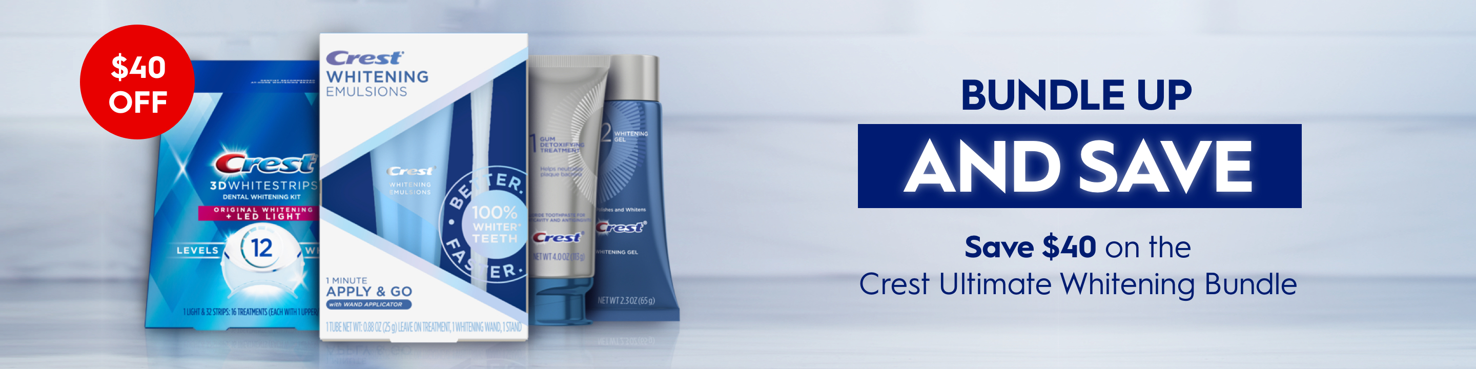 Save $40 on the Crest Ultimate Whitening Bundle