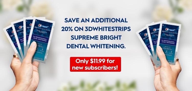 Crest Toothpaste, Mouthwash and 3DWhitestrips Coupons