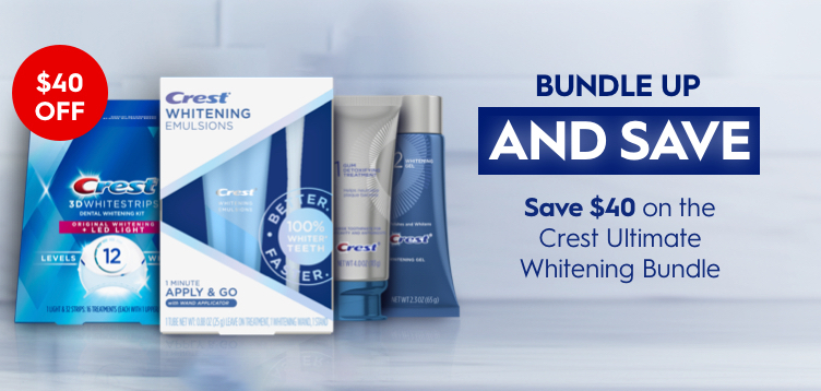 Save $40 on the Crest Ultimate Whitening Bundle