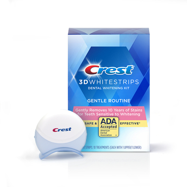 Crest 3DWhitestrips Gentle Teeth Whitening Kit For Sensitive Teeth