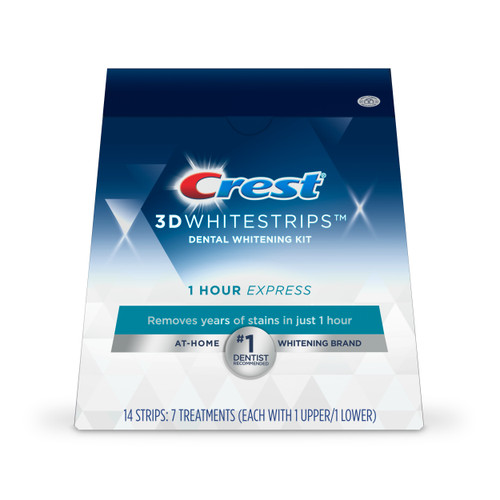 Crest 3DWhitestrips 1-Hour Express + LED Light