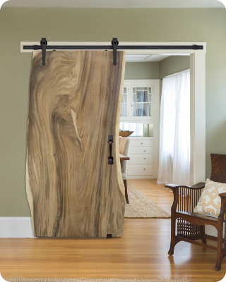 Live Edge Wood Door Hover