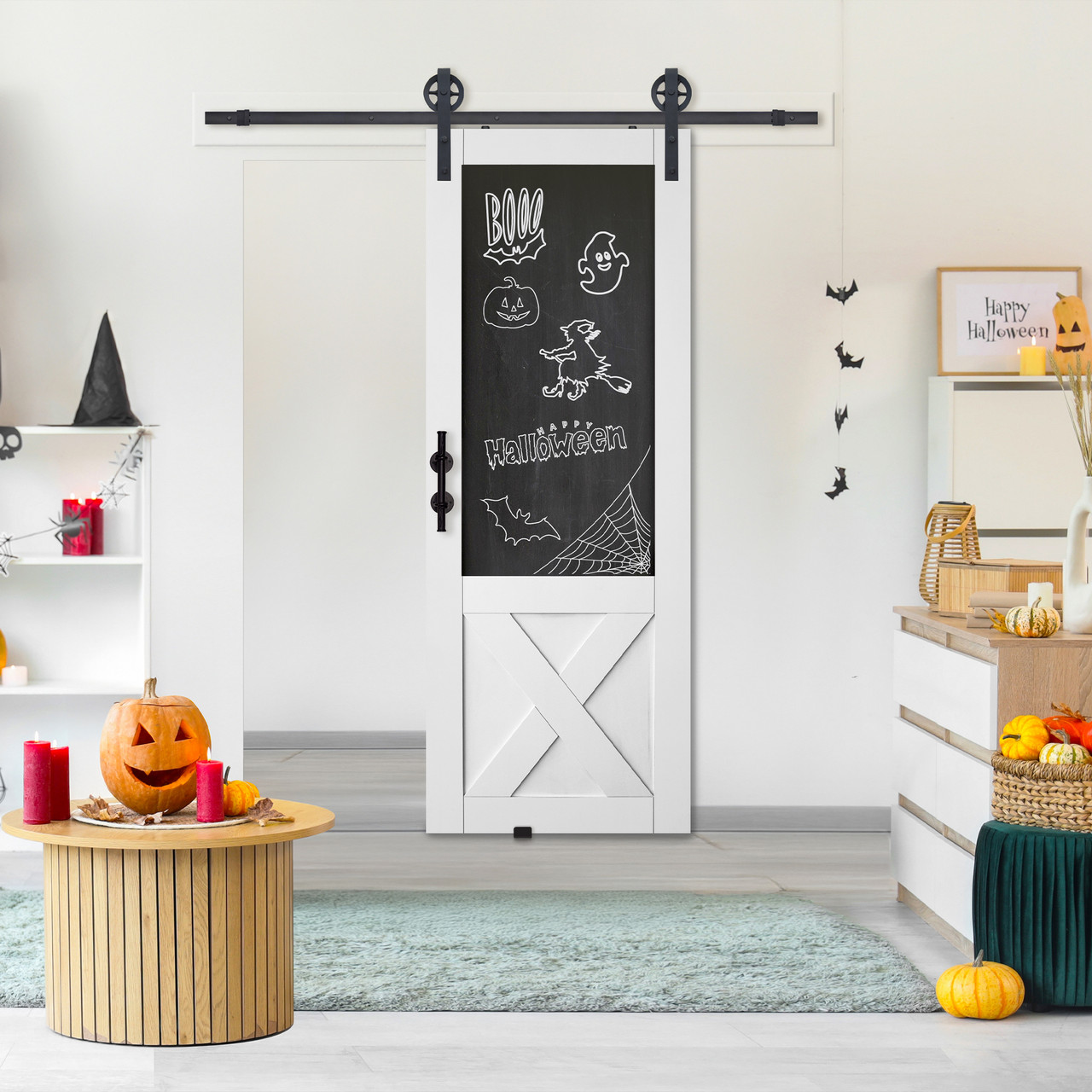 X Blackboard Barn Door - BarnDoorz