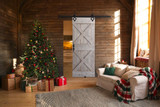 New Year Organization Goals: Using Barn Doors to Hide Clutter