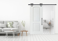 Door & Hardware Spotlight: Solid 2 Panel Barn Door + Waggoner Barn Door Hardware Kit