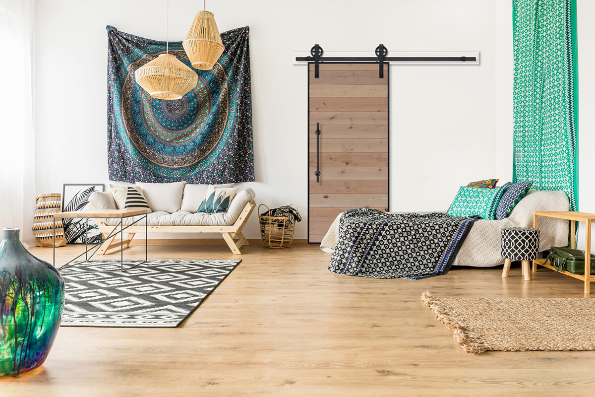 A Guide to Interior Design Styles: Boho Farmhouse - BarnDoorz.com