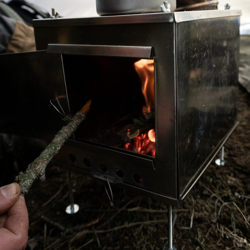 Redcliff Light - Pyramid Tent with Tent Stove Bundle