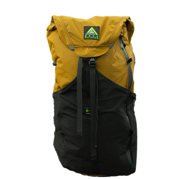 Silverton daypack front view in Coyote color, water-resistant YKK zippers, integrated top lid with pocket, clean minimalist design