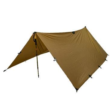DSt tarp set up in A-Frame on a white background