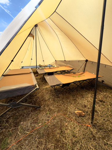 bookcliff with 4 full size cots inside