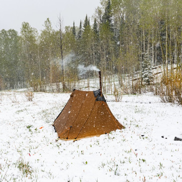silex 2.0 in snow with stove