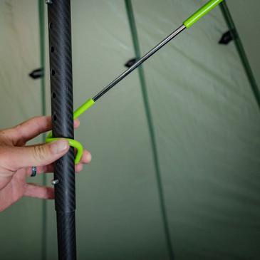 pole drying hook install